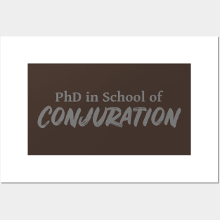 PhD in School of Conjuration DND 5e Pathfinder RPG Role Playing Tabletop RNG Posters and Art